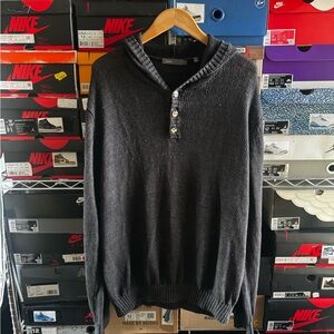 Vince Charcoal Hooded Sweater for Men